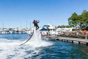 Solo Jetlev action - 2013 Sanctuary Cove International Boat Show Day 1 photo copyright Mark Burgin taken at  and featuring the  class