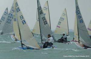 Blue fleet, race 4 - 2013 Finn World Masters photo copyright Claire ADB and BFA taken at  and featuring the  class