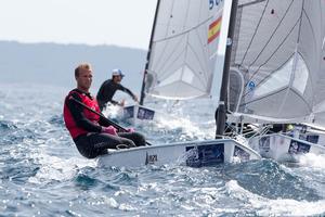 Josh Junior (NZL) - Finn class racing at the ISAF Sailing World Cup Hyeres 2013 photo copyright Thom Touw http://www.thomtouw.com taken at  and featuring the  class