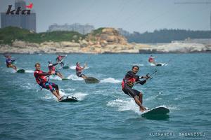 Racing pack at the 2013 KTA China Finals photo copyright Alexandru Baranescu taken at  and featuring the  class