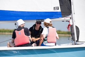 Annie Lush took time out from her Team SCA 2014/15 Volvo Ocean race training to take first time sailors out on the water photo copyright Volvo Sailing Media taken at  and featuring the  class