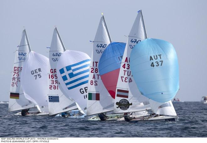 470 Class - 2013 ISAF Sailing World Cup Hyeres ©  G.Durand et JM Liot/DPPI/FFVoile