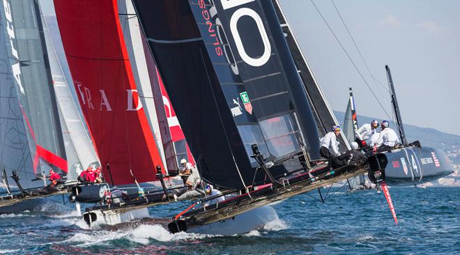 2013 America’s Cup World Series Naples - Day 1 - Oracle Team USA © Carlo Borlenghi/Luna Rossa http://www.lunarossachallenge.com