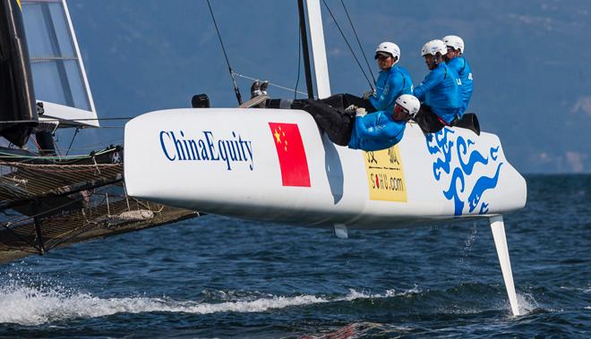 2013 America’s Cup World Series Naples - Day 1 - China Team © Carlo Borlenghi/Luna Rossa http://www.lunarossachallenge.com