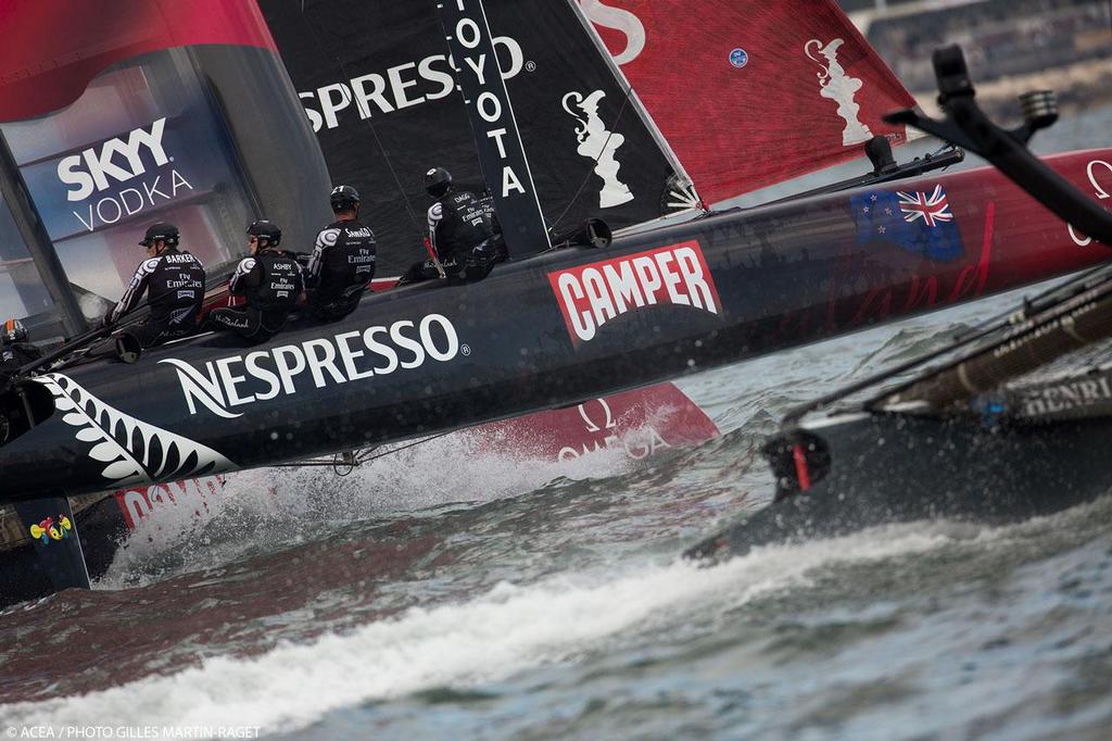 20/04/2013 - Napoli (ITA) - America's Cup World Series Naples 2013 - Race Day 3 Emirates Team New Zealand photo copyright ACEA - Photo Gilles Martin-Raget http://photo.americascup.com/ taken at  and featuring the  class