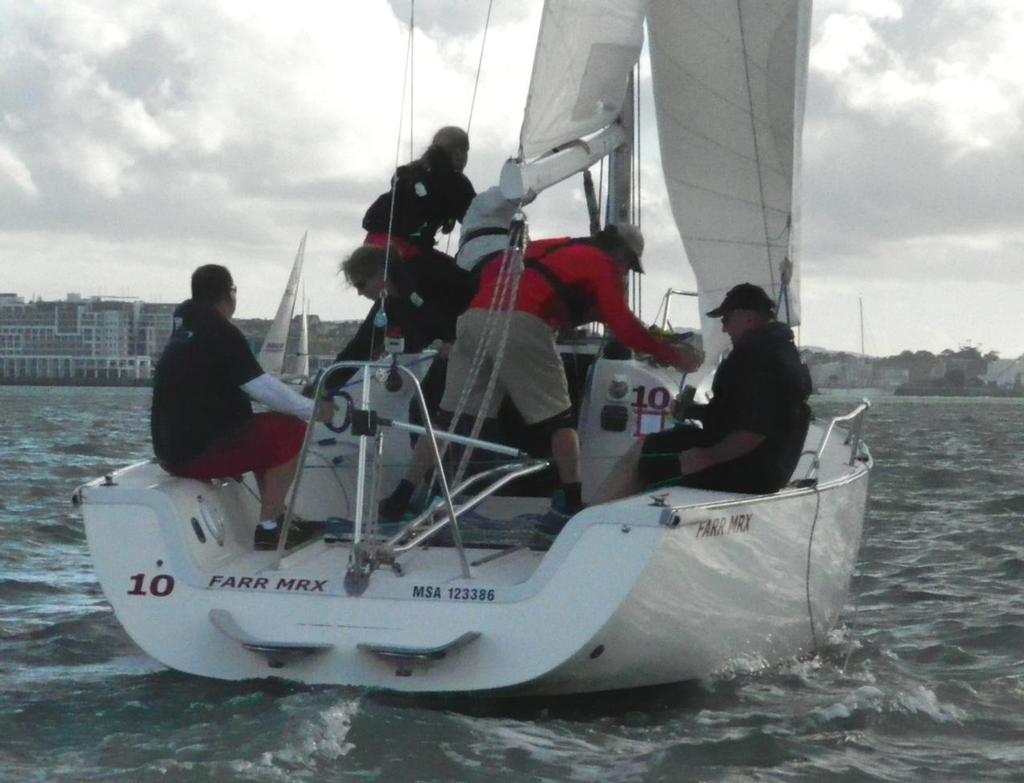 Rick Hacket’s KZ Marine team won the Perseverance Trophy - 2013 NZ Marine Industry Sailing Challenge photo copyright Tom Macky taken at  and featuring the  class