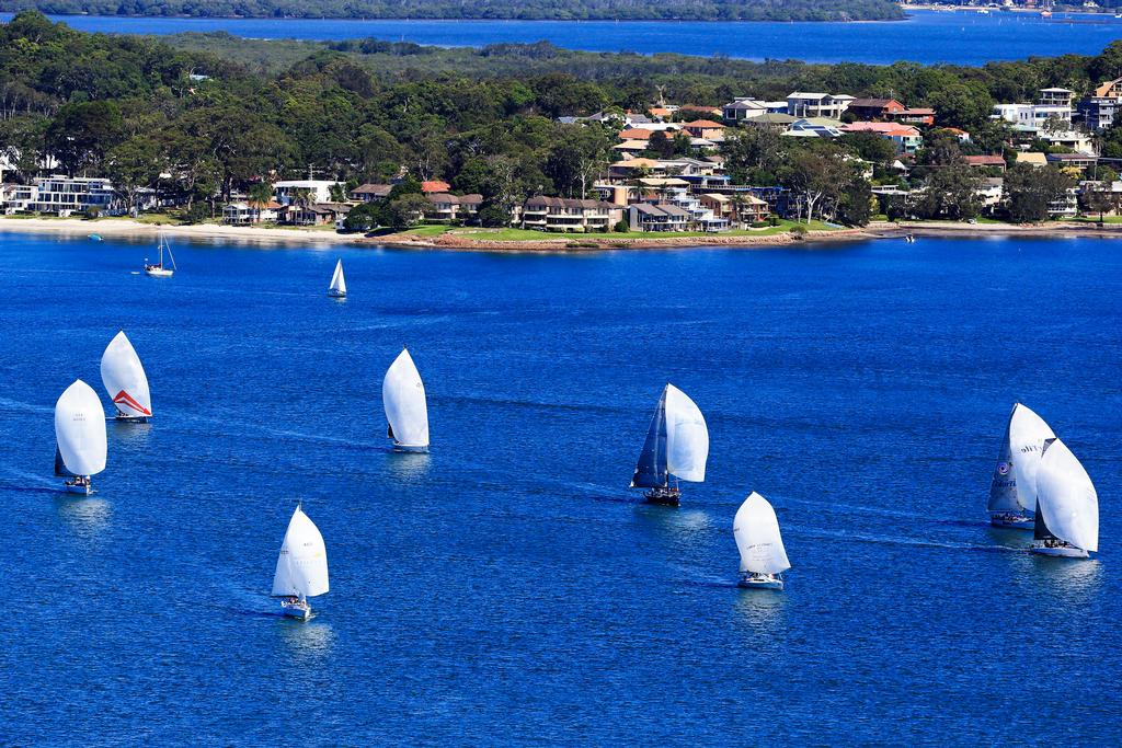 Performance Racing, 2013 Sail Port Stephens day 6 racing.  Sail Port Stephens is hosted by Corlette Point Sailing Club. photo copyright Craig Greenhill Saltwater Images - SailPortStephens http://www.saltwaterimages.com.au taken at  and featuring the  class