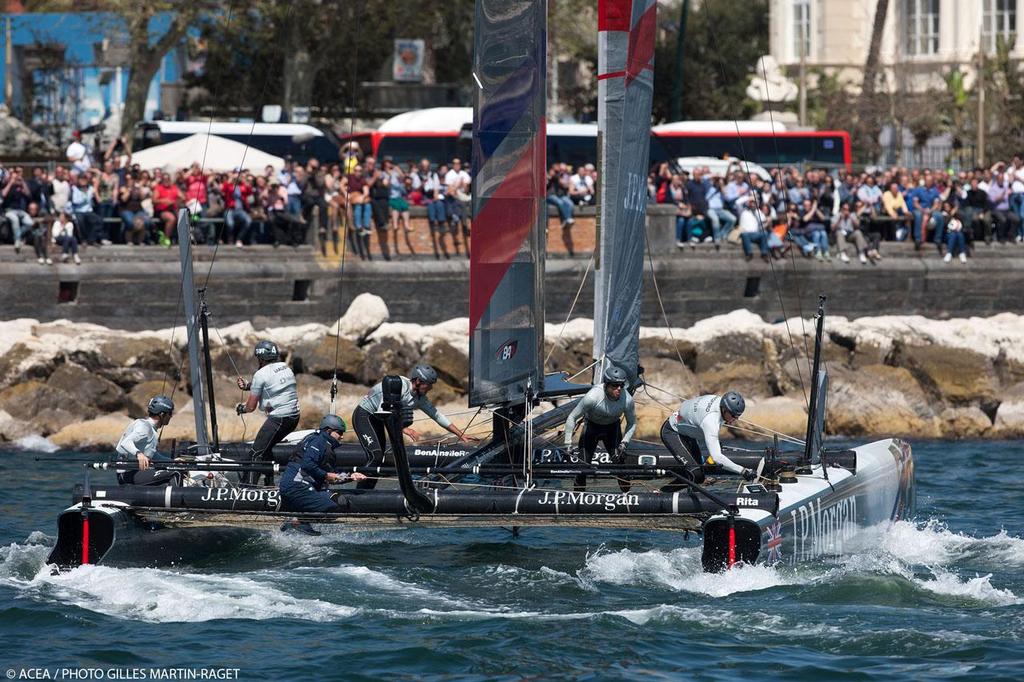 18/04/2013 - Napoli (ITA) - America's Cup World Series Naples 2013 - Race Day One, Team BAR photo copyright ACEA - Photo Gilles Martin-Raget http://photo.americascup.com/ taken at  and featuring the  class