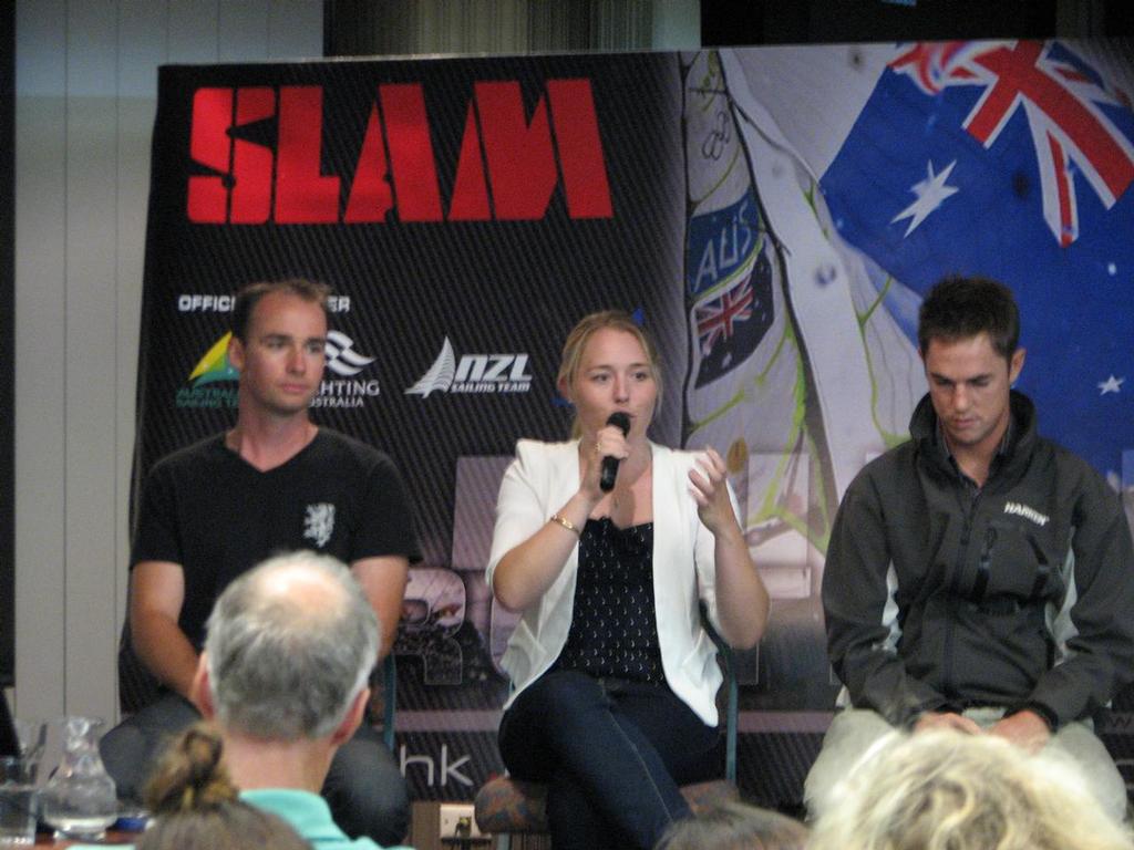 Some of the Panel members at the Dinner Q & A night - 2013 SLAM Combined High Schools Championship © Geoff Childs