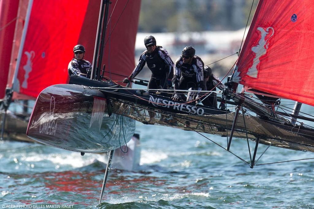 18/04/2013 - Napoli (ITA) - America's Cup World Series Naples 2013 - Race Day One photo copyright ACEA - Photo Gilles Martin-Raget http://photo.americascup.com/ taken at  and featuring the  class