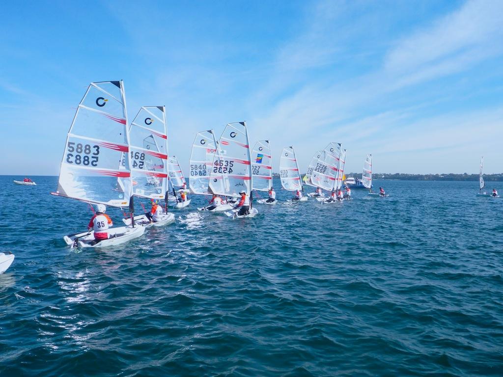Ready to Start - Zhik/Ronstan VIC Open Bic State Championships 2013 photo copyright Simon Dubbin taken at  and featuring the  class