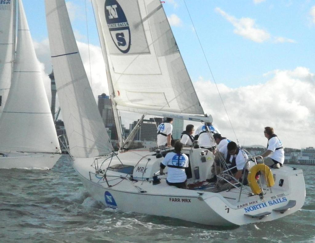 North Sails showed their class once they had the right course sheet - 2013 NZ Marine Industry Sailing Challenge photo copyright Tom Macky taken at  and featuring the  class
