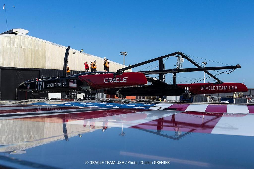 Boat 2 load test / SFO April Testing Session / ORACLE TEAM USA / San Francisco (USA) / 21-04-2013 © Guilain Grenier Oracle Team USA http://www.oracleteamusamedia.com/