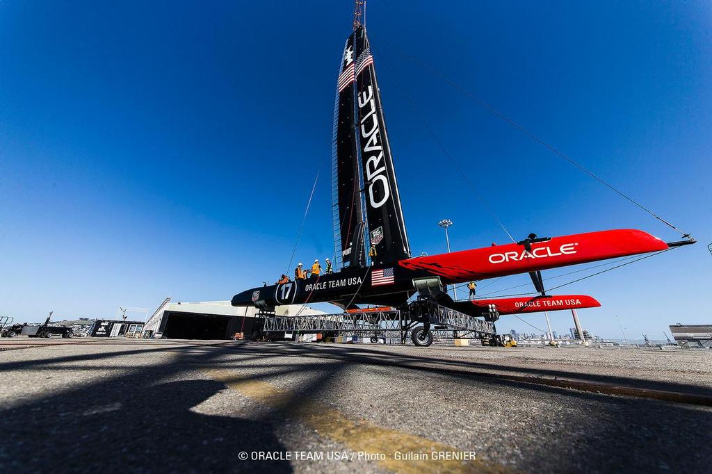 Boat 2 load test / SFO April Testing Session / ORACLE TEAM USA / San Francisco (USA) / 21-04-2013 © Guilain Grenier Oracle Team USA http://www.oracleteamusamedia.com/