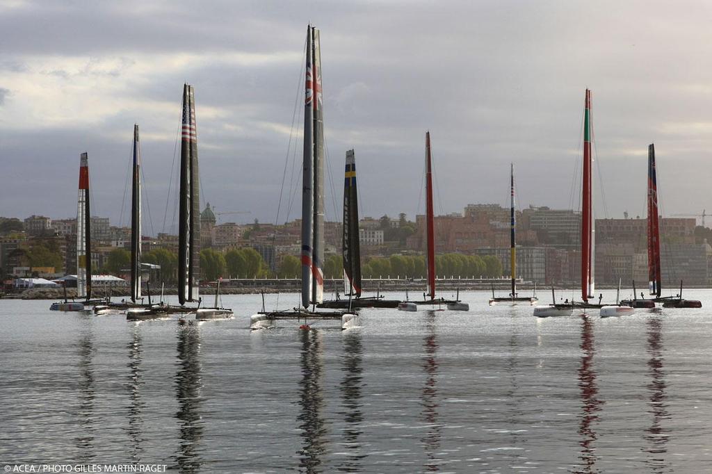 21/04/2013 - Napoli (ITA) - America's Cup World Series Naples 2013 - Final Race Day photo copyright ACEA - Photo Gilles Martin-Raget http://photo.americascup.com/ taken at  and featuring the  class