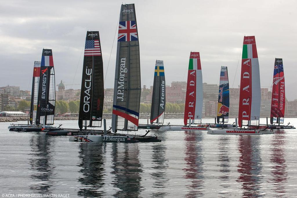 21/04/2013 - Napoli (ITA) - America's Cup World Series Naples 2013 - Final Race Day photo copyright ACEA - Photo Gilles Martin-Raget http://photo.americascup.com/ taken at  and featuring the  class