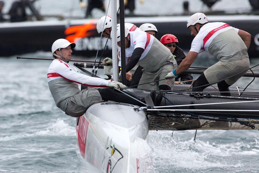 21/04/2013 - Napoli (ITA) - America's Cup World Series Naples 2013 - Final Race Day - Luna Rossa Swordfish photo copyright ACEA - Photo Gilles Martin-Raget http://photo.americascup.com/ taken at  and featuring the  class