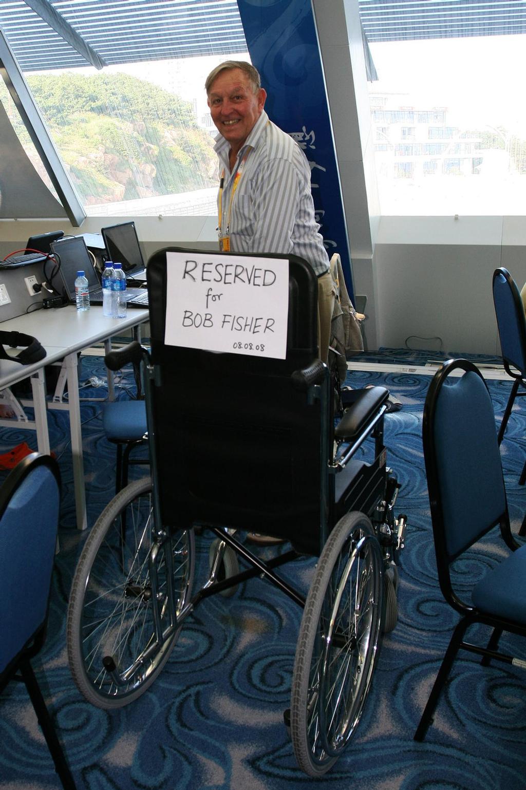 Happy Birthday Fish - need that wheelchair yet? Of course not!  Qingdao, 2008 © Guy Nowell http://www.guynowell.com