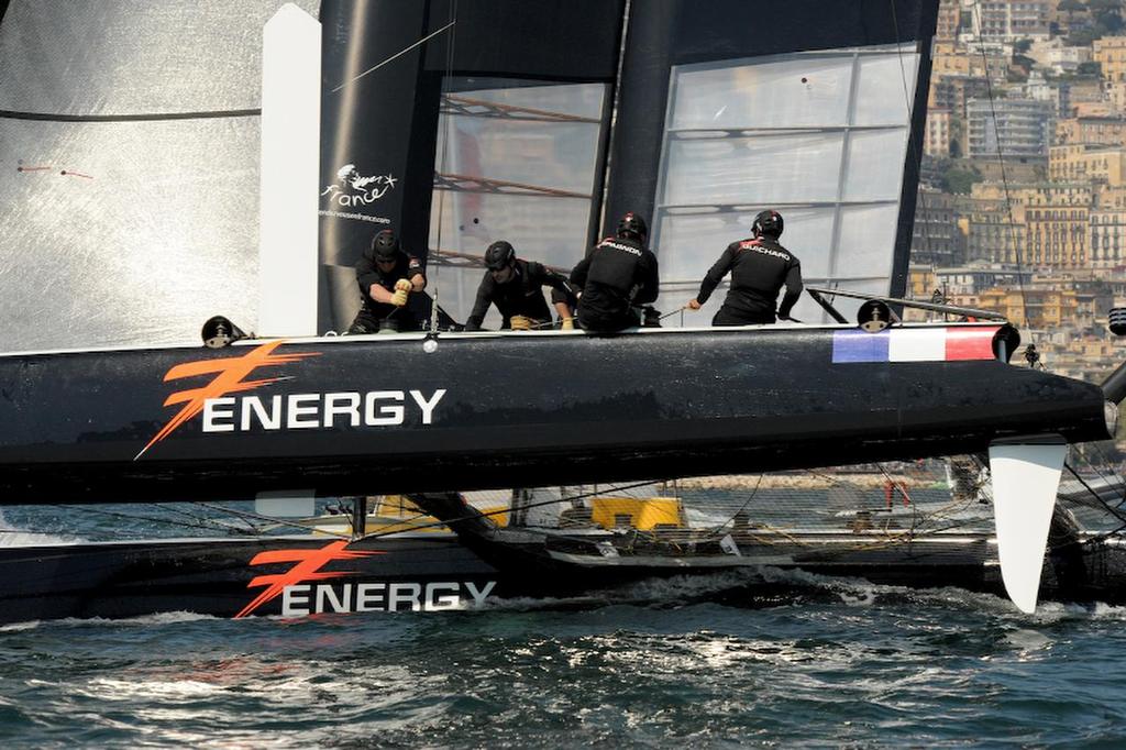 Energy Team works hard and places second overall for the day during racing at the ACWS in Naples Italy on April 19, 2013. ©  SW