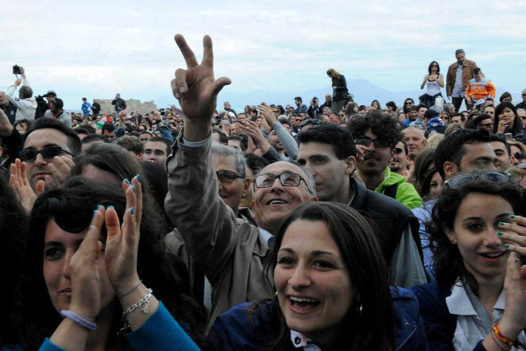 The fans love ACWS being held in Naples Italy and the awards presentation. photo copyright  SW taken at  and featuring the  class