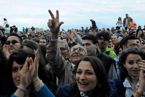 The fans love ACWS being held in Naples Italy and the awards presentation. ©  SW