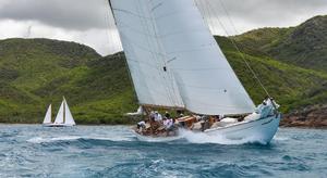 Mariella powering through the waves  - The inn challenge trophy photo copyright J Rainey taken at  and featuring the  class