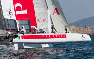 2013 America's Cup World Series Naples - Day 1 - Luna Rossa Piranha photo copyright Carlo Borlenghi/Luna Rossa http://www.lunarossachallenge.com taken at  and featuring the  class