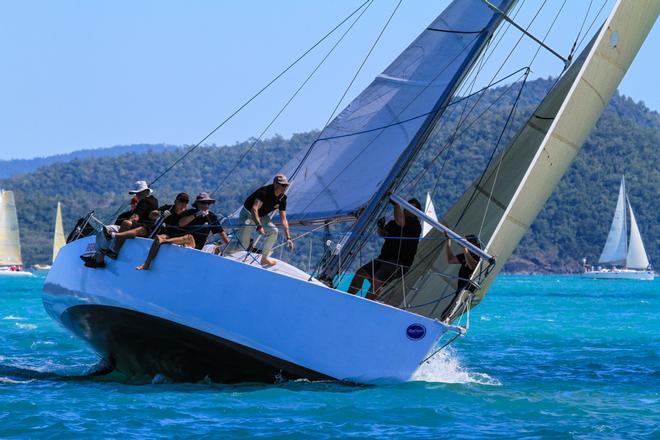 Action aboard Reignition in the Performance Racing Division on day one - Abell Point Marina Airlie Beach Race Week 2013 © Shirley Wodson