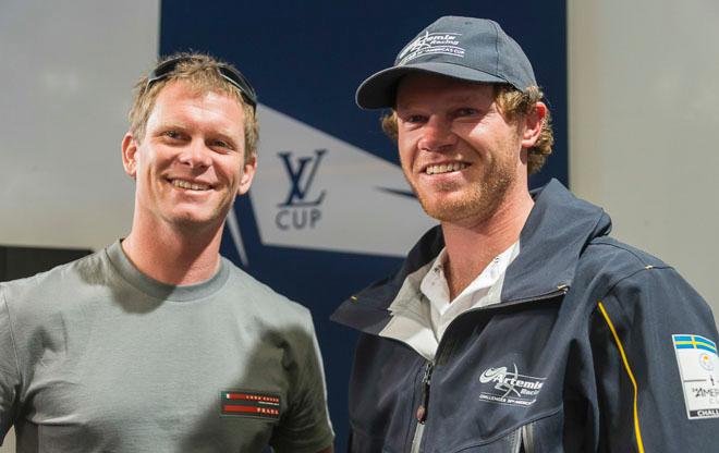 34th America’s Cup: Chris Draper - Helmsman, Nathan Outteridge - Helmsman Artemis Racing<br />
 © Carlo Borlenghi/Luna Rossa http://www.lunarossachallenge.com