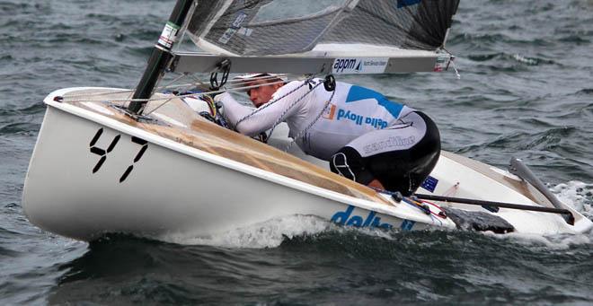 Postma on day 5 - 2013 Finn European Championship © Robert Deaves/Finn Class http://www.finnclass.org