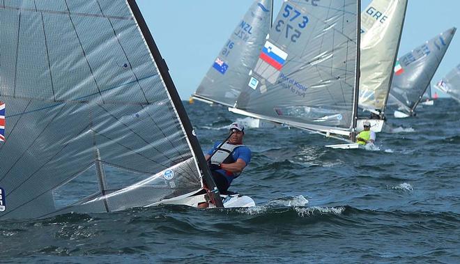 2013 Finn European Championship - Ed Wright © Robert Deaves/Finn Class http://www.finnclass.org