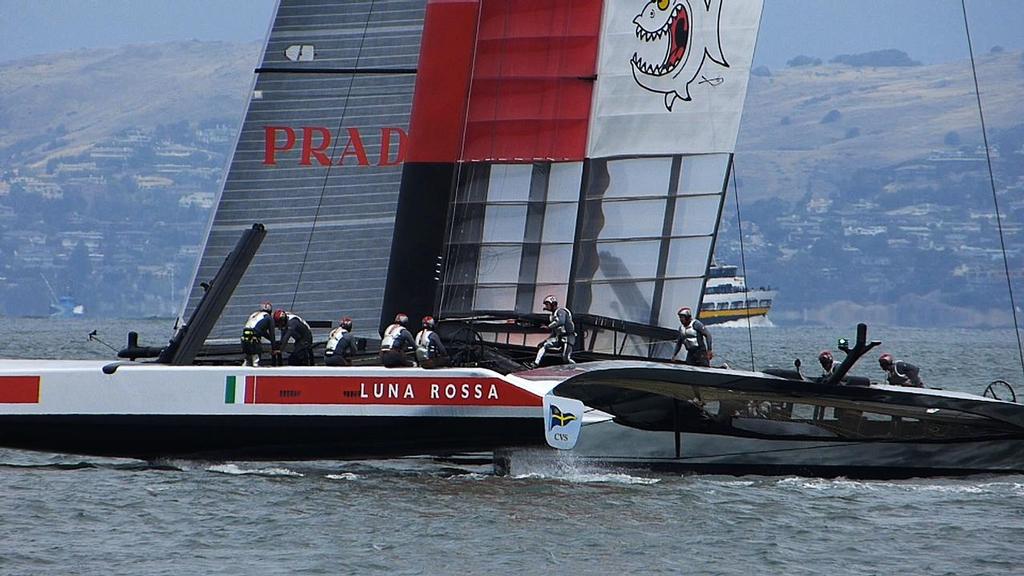 07-1 - Luna Rossa - Race 3, Round Robin 1, Louis Vuitton Cup, photo copyright John Navas  taken at  and featuring the  class