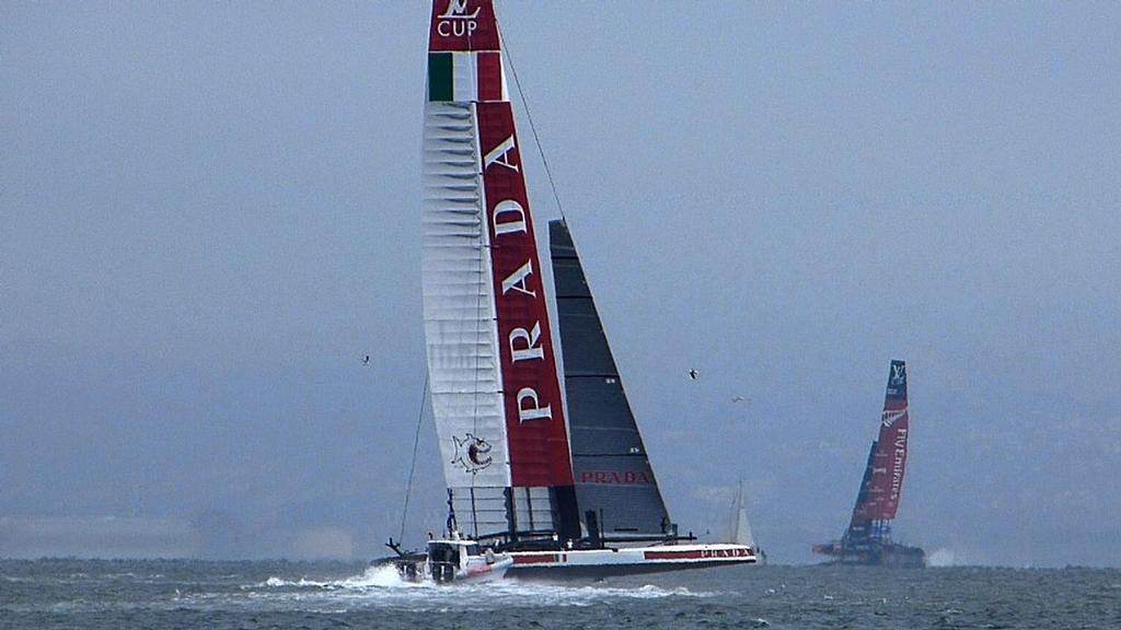 08-2 - Luna Rossa - Race 3, Round Robin 1, Louis Vuitton Cup, photo copyright John Navas  taken at  and featuring the  class