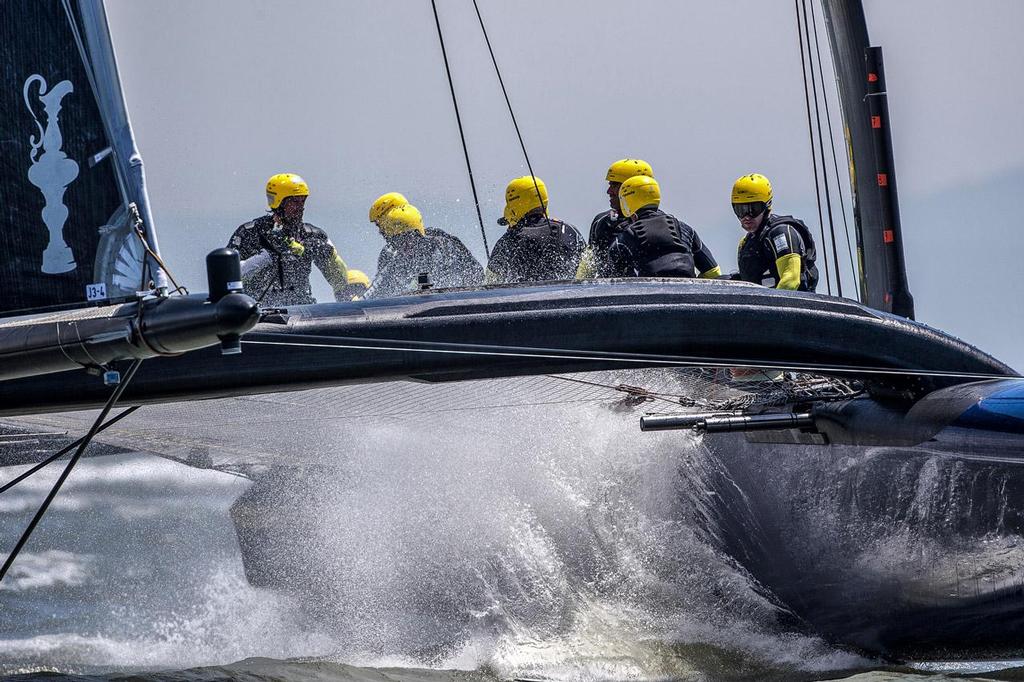 Day two practice Artemis Racing. 24th of July, 2013, Alameda, USA - 2013 America's Cup photo copyright Sander van der Borch / Artemis Racing http://www.sandervanderborch.com taken at  and featuring the  class