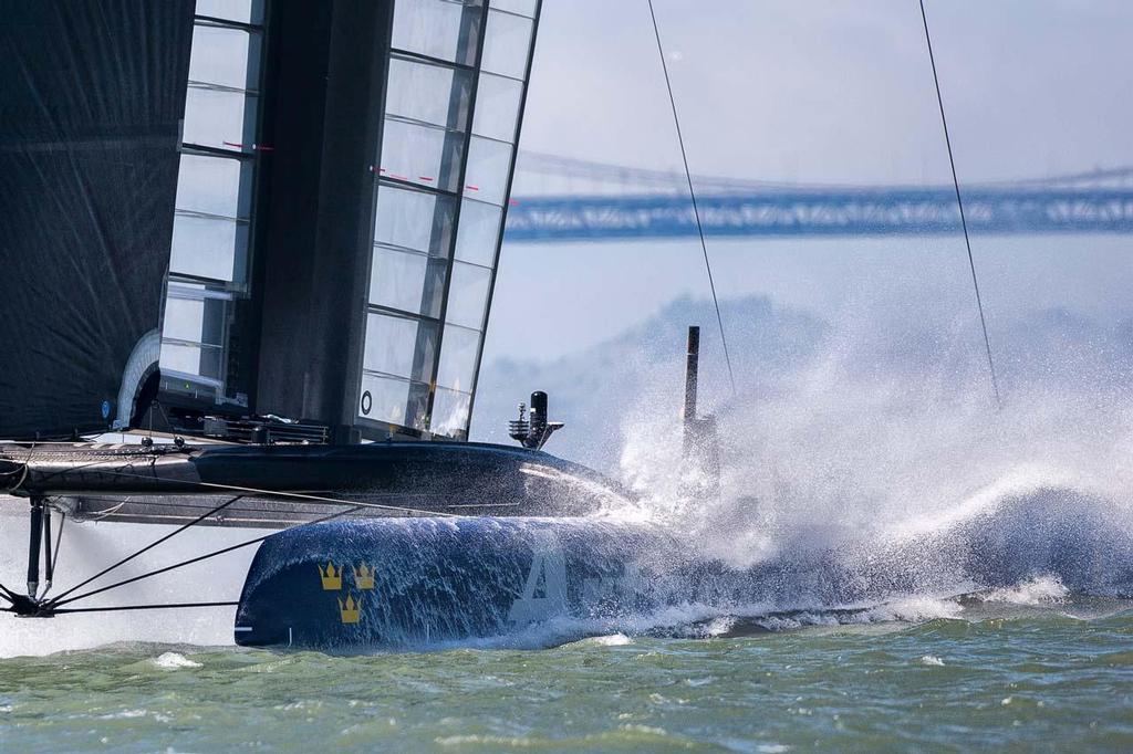 Day two practice Artemis Racing. 24th of July, 2013, Alameda, USA - 2013 America's Cup photo copyright Sander van der Borch / Artemis Racing http://www.sandervanderborch.com taken at  and featuring the  class