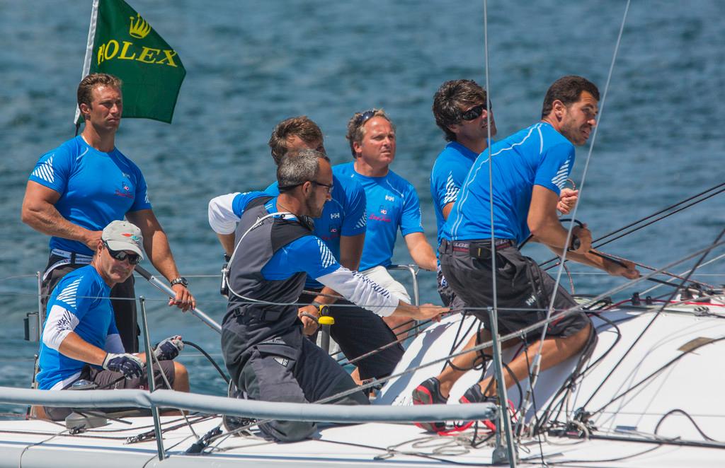 Enfant Terrible finished third overall after winning two races today at the Rolex Farr 40 North American Championship photo copyright  Rolex/Daniel Forster http://www.regattanews.com taken at  and featuring the  class