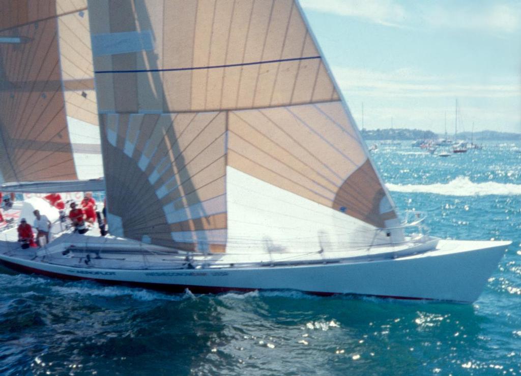 The unique low-slung look of Fazisi - a boat that turned heads. - Yandex-SpeedDream to debut during Cowes Week © Brian Hancock