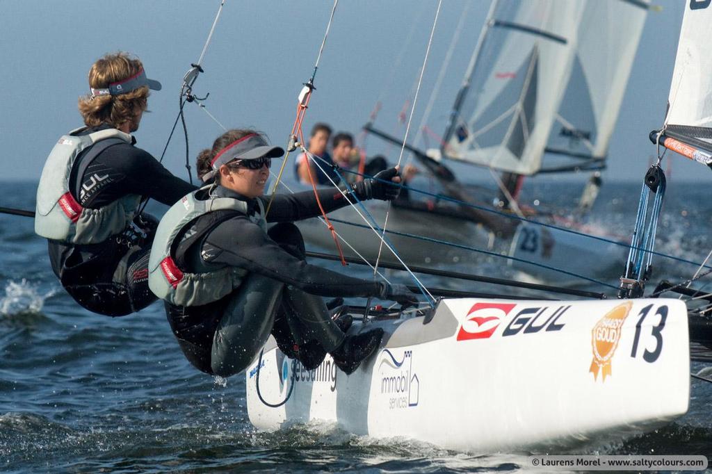 Bissaro and Sicouri in action - 2013 Nacra 17 World Championship photo copyright Laurens Morel taken at  and featuring the  class