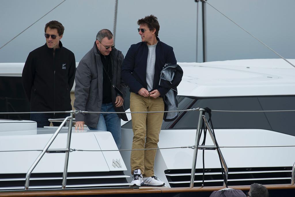 Tom Cruise on the Imagine. Louis Vuitton Cup 2013. San Francisco. 28/7/2013 photo copyright Chris Cameron/ETNZ http://www.chriscameron.co.nz taken at  and featuring the  class