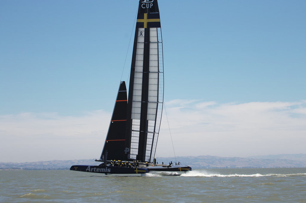 Full view of Artemis - America's Cup photo copyright Chuck Lantz http://www.ChuckLantz.com taken at  and featuring the  class