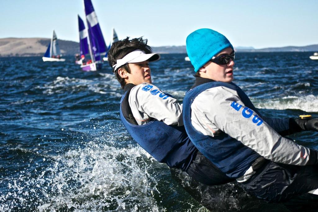 Brisbane Grammar school team.p photo copyright Jennifer Medd taken at  and featuring the  class