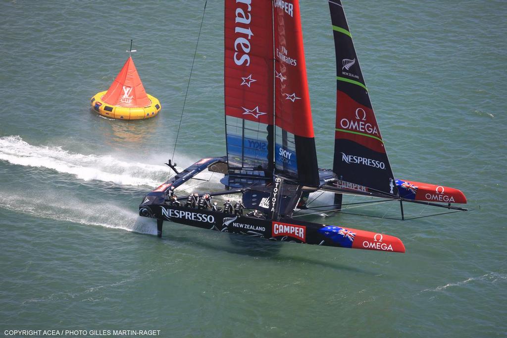 Emirates Team NZ - Louis Vuitton Cup, Round Robin, Race Day 4, Luna Rossa vs ETNZ photo copyright ACEA - Photo Gilles Martin-Raget http://photo.americascup.com/ taken at  and featuring the  class