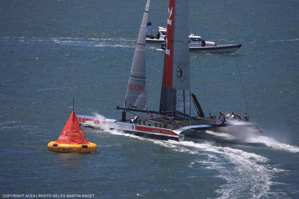 Luna Rossa - Louis Vuitton Cup, Round Robin, Race Day 4, Luna Rossa vs ETNZ photo copyright ACEA - Photo Gilles Martin-Raget http://photo.americascup.com/ taken at  and featuring the  class