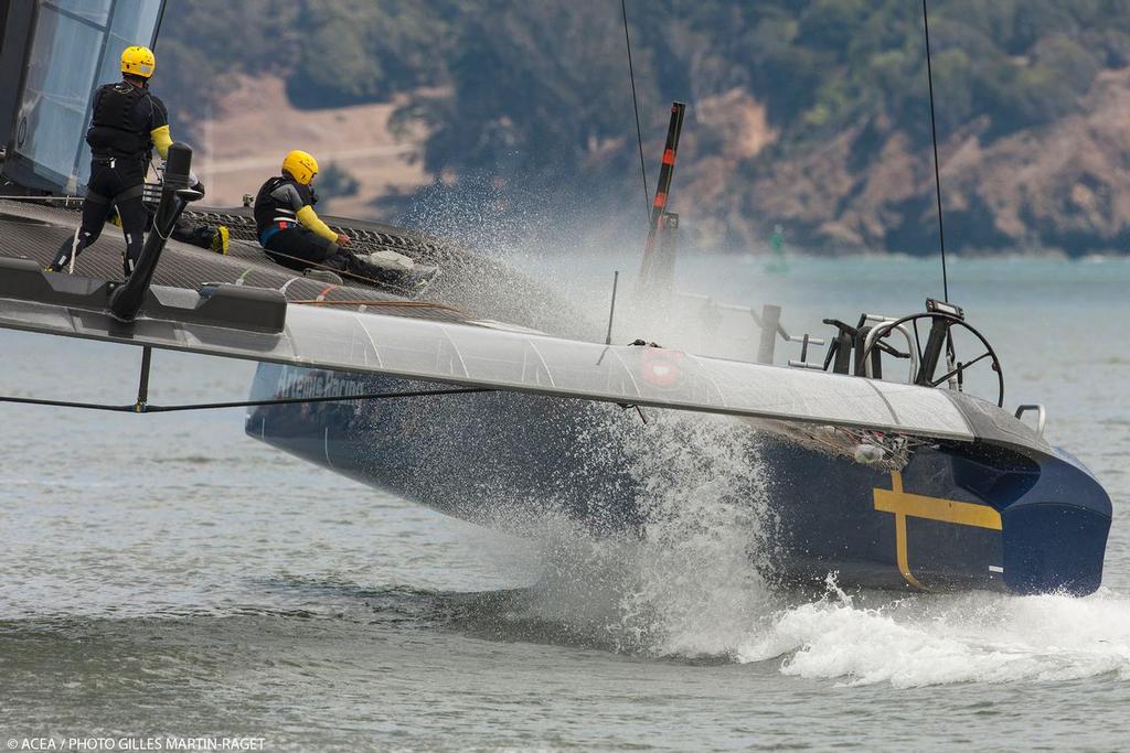 23/07/2013 - San Francisco (USA,CA) - 34th America's Cup - Artemis Racing ``Big Blue``, trial day #2 photo copyright ACEA - Photo Gilles Martin-Raget http://photo.americascup.com/ taken at  and featuring the  class