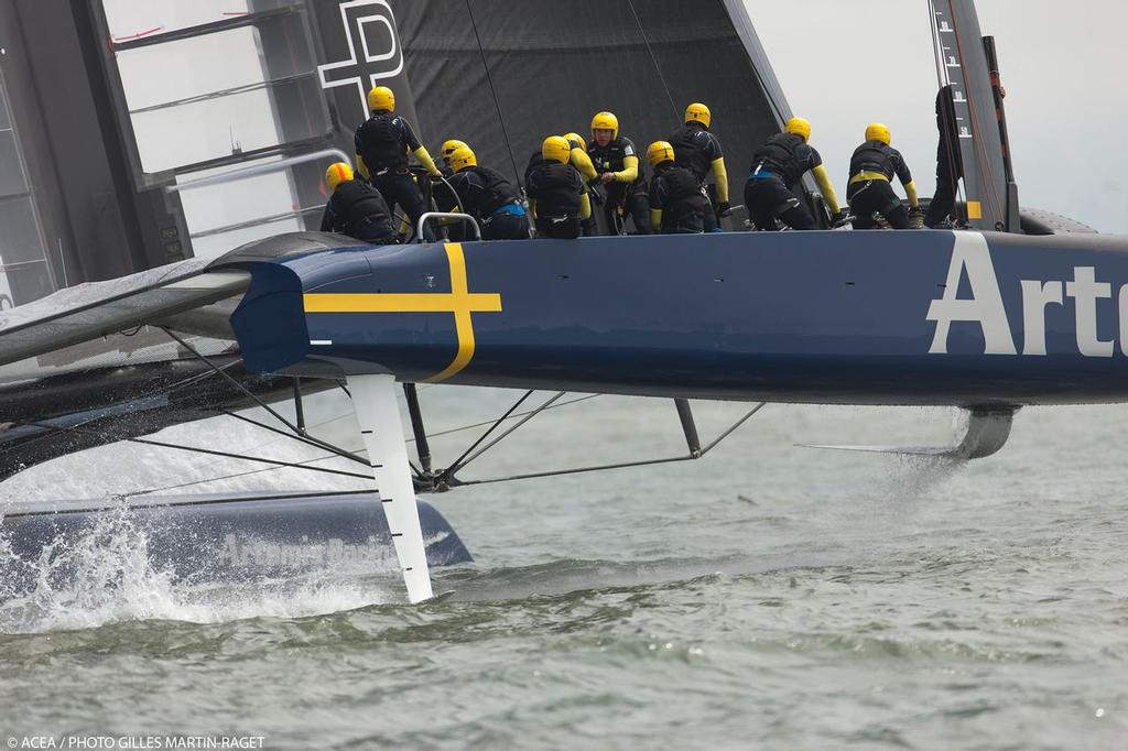 23/07/2013 - San Francisco (USA,CA) - 34th America's Cup - Artemis Racing ``Big Blue``, trial day #2 photo copyright ACEA - Photo Gilles Martin-Raget http://photo.americascup.com/ taken at  and featuring the  class