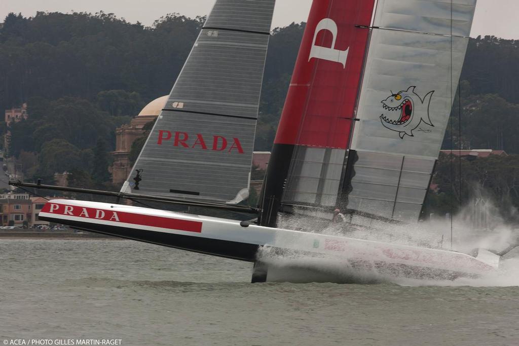 23/07/2013 - San Francisco (USA,CA) - 34th America's Cup - Louis Vuitton Cup - Race Day 9 - Emirates New Zealand Vs Luna Rossa photo copyright ACEA - Photo Gilles Martin-Raget http://photo.americascup.com/ taken at  and featuring the  class