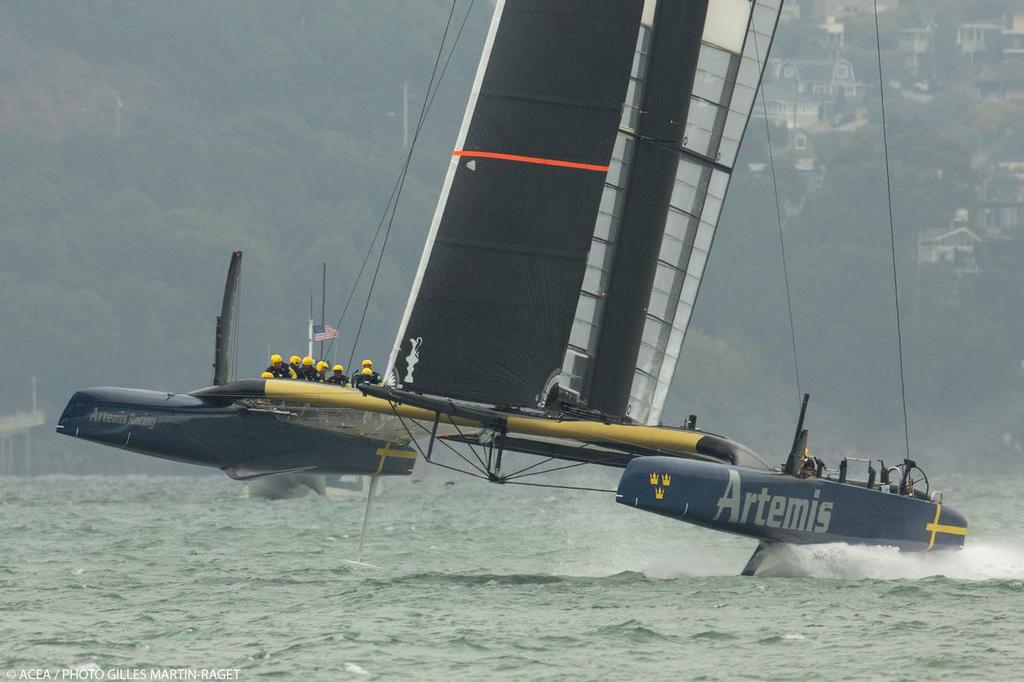 Artemis Racing training - San Francisco, July 31, 2013 © ACEA - Photo Gilles Martin-Raget http://photo.americascup.com/