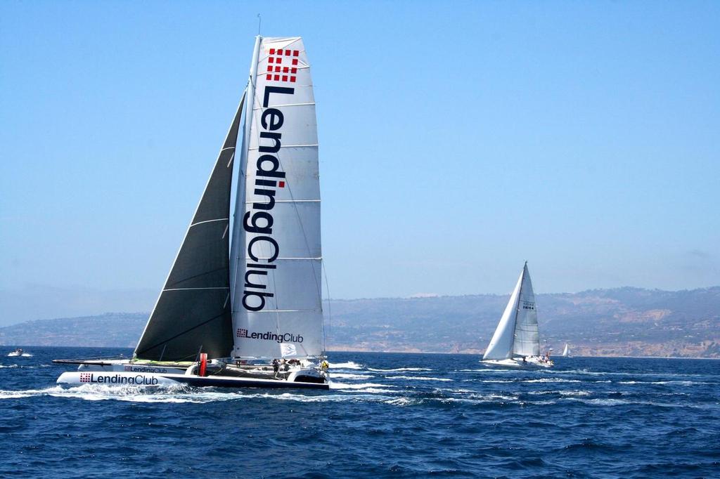 Tritium Racing sets sail on world-record breaking attempt in Transpac 2013 photo copyright Cameron Andrews taken at  and featuring the  class