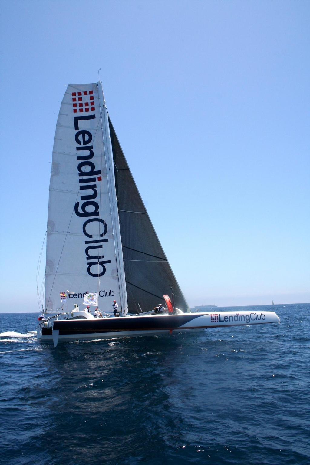 Tritium Racing sets sail on world-record breaking attempt in Transpac 2013 photo copyright Cameron Andrews taken at  and featuring the  class