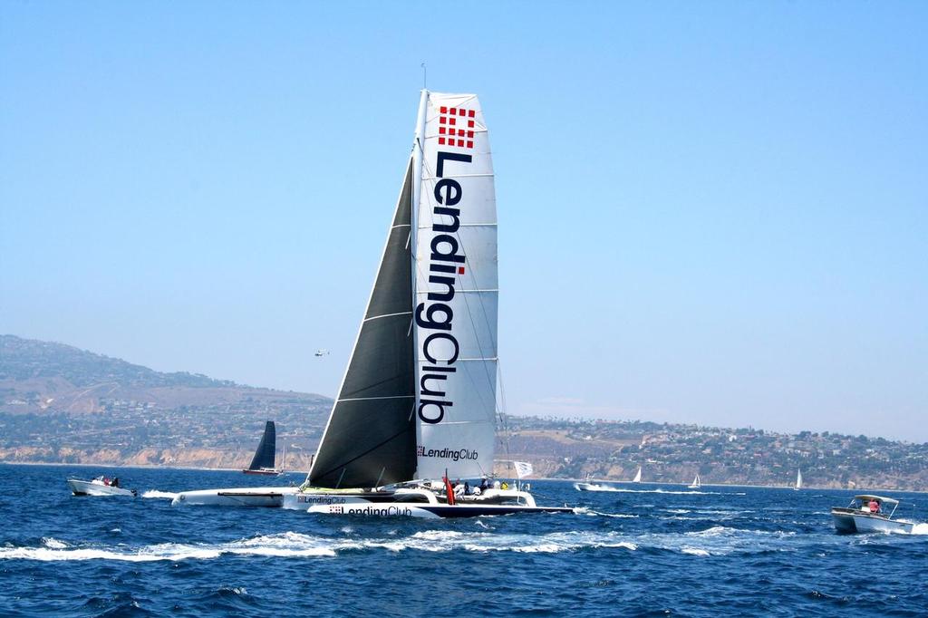 Tritium Racing sets sail on world-record breaking attempt in Transpac 2013 photo copyright Cameron Andrews taken at  and featuring the  class